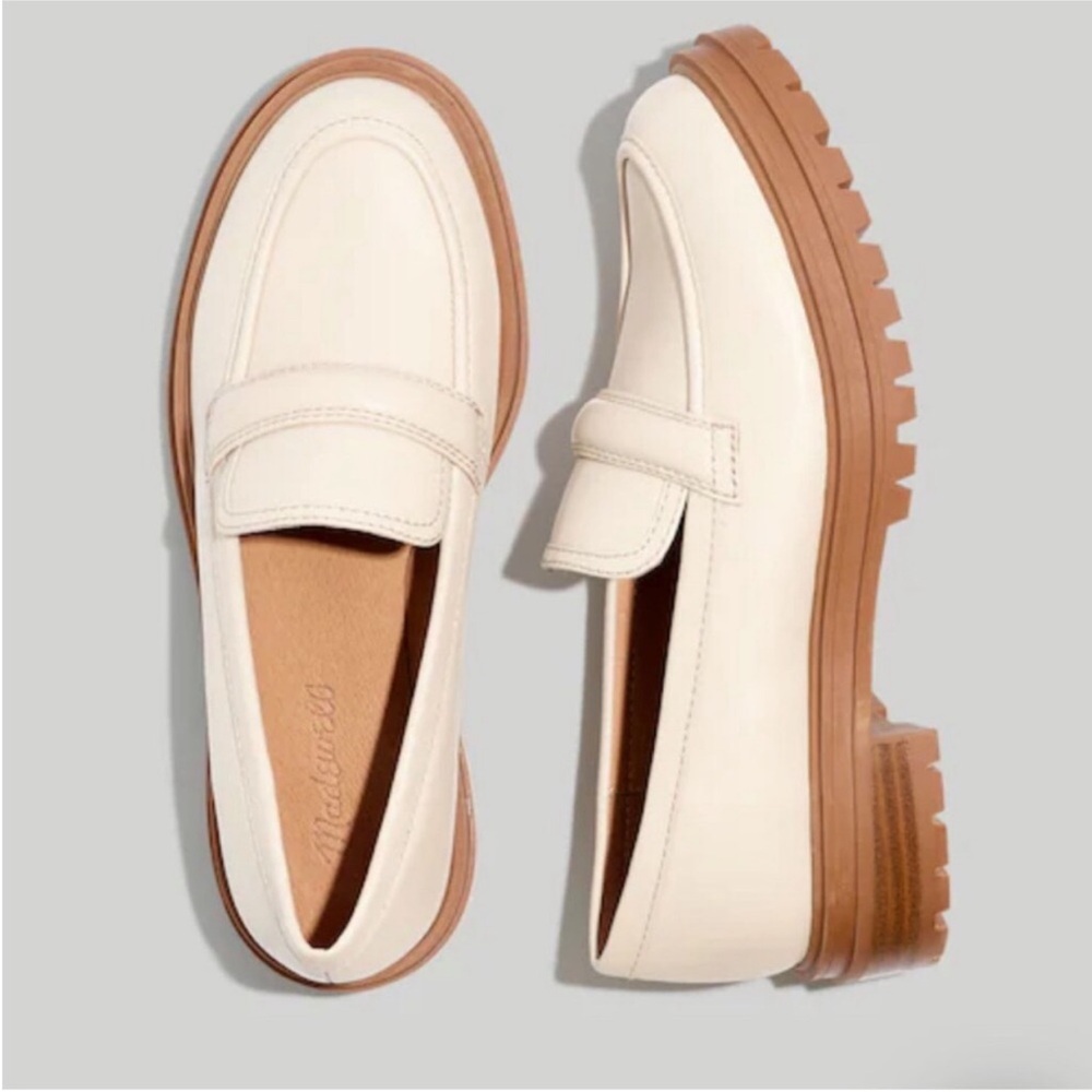 Madewell The Bradley Lugsole Loafer in Leather Harvest Moon